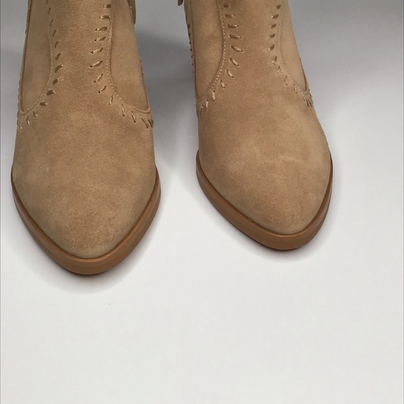 Rebecca Minkoff Lulu Bootie in Taupe Oiled Suede. - Picture 3 of 12